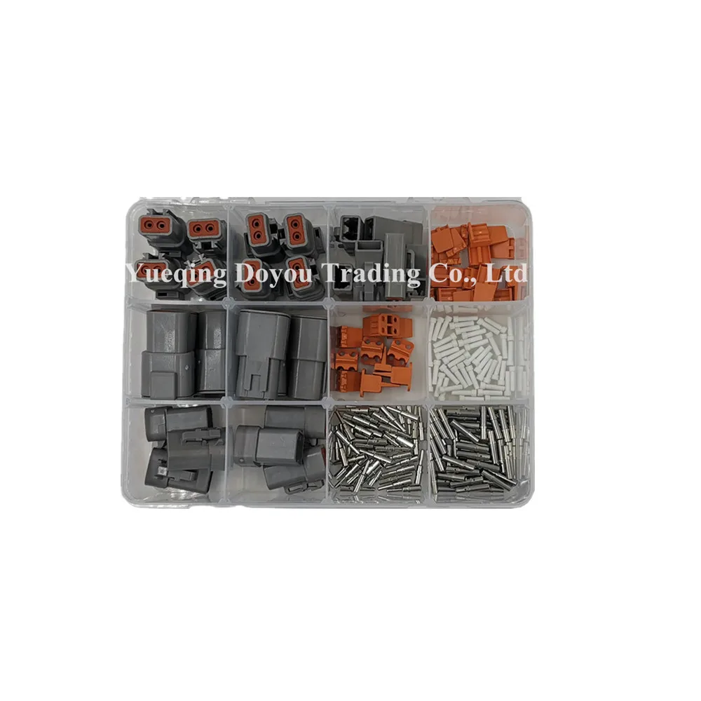 Connecteur électrique étanche Deutsch 2 Broches - DTP04-2P / DTP06-2S - IP67 - Pour Câbles 10-14 AWG