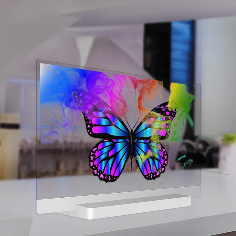 55 "Oled Pannello Trasparente Lettori Pubblicitari Schermo Bifacciale Digital Signage Desktop Tv Schermo Oled Trasparente