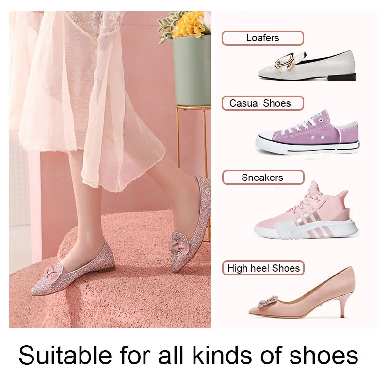 Heel Insoles Patch Heel Protector Shoe Cushion Pads Adhesive Back Sticker 1 Pairs