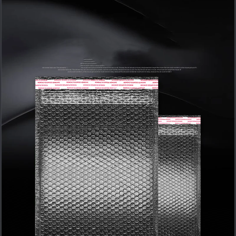 Minimum order of 50 pieces self-adhesive black bubble bag storage bag thickened express packaging printing
