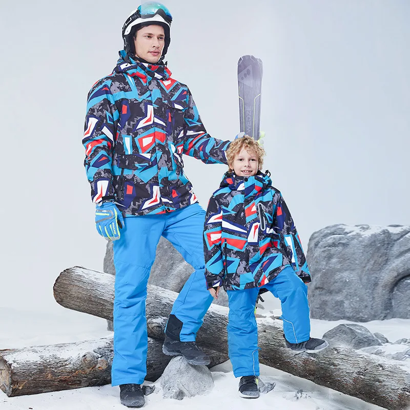 Combinaison De Neige Enfant 2 Pièces - Veste + Pantalon à Bretelles - Imperméable, Coupe-vent - Garçon/fille - Tailles 2 à 16 Ans