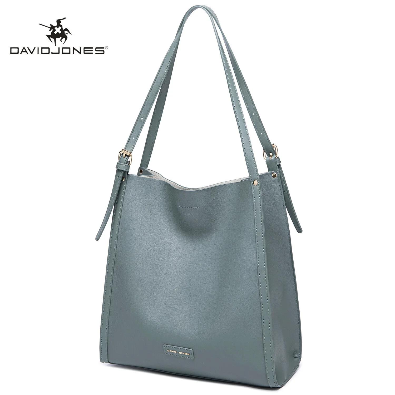 

David Jones Fashion Ladies Top-Handle Bag Soft Faux Leather Handbags for Women Luxury Designer Stylish Shoulder Bag Satchel