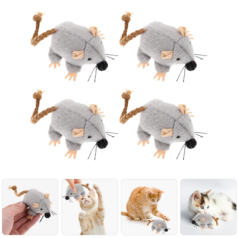 

Simulation Mouse and Cat Toy Cute Kitten Chew For Cats Biting Mice Indoor Shape