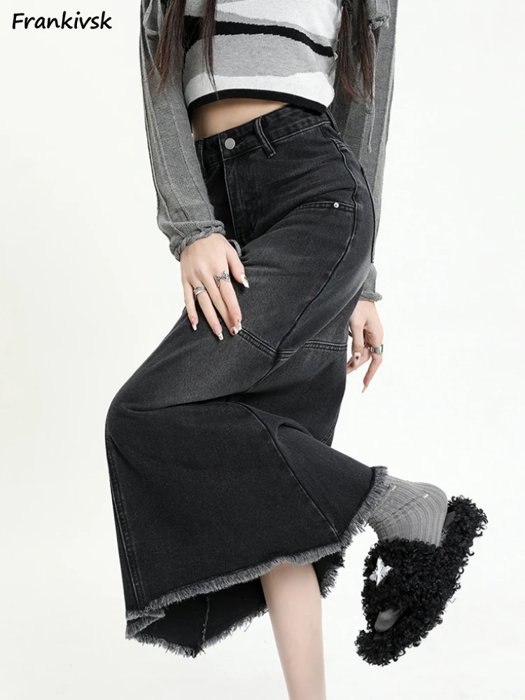 

Autumn Skirts Women A-line Harajuku Loose Solid Japanese Style All-match High Waisted Comfortable Fashion Leisure Student Faldas