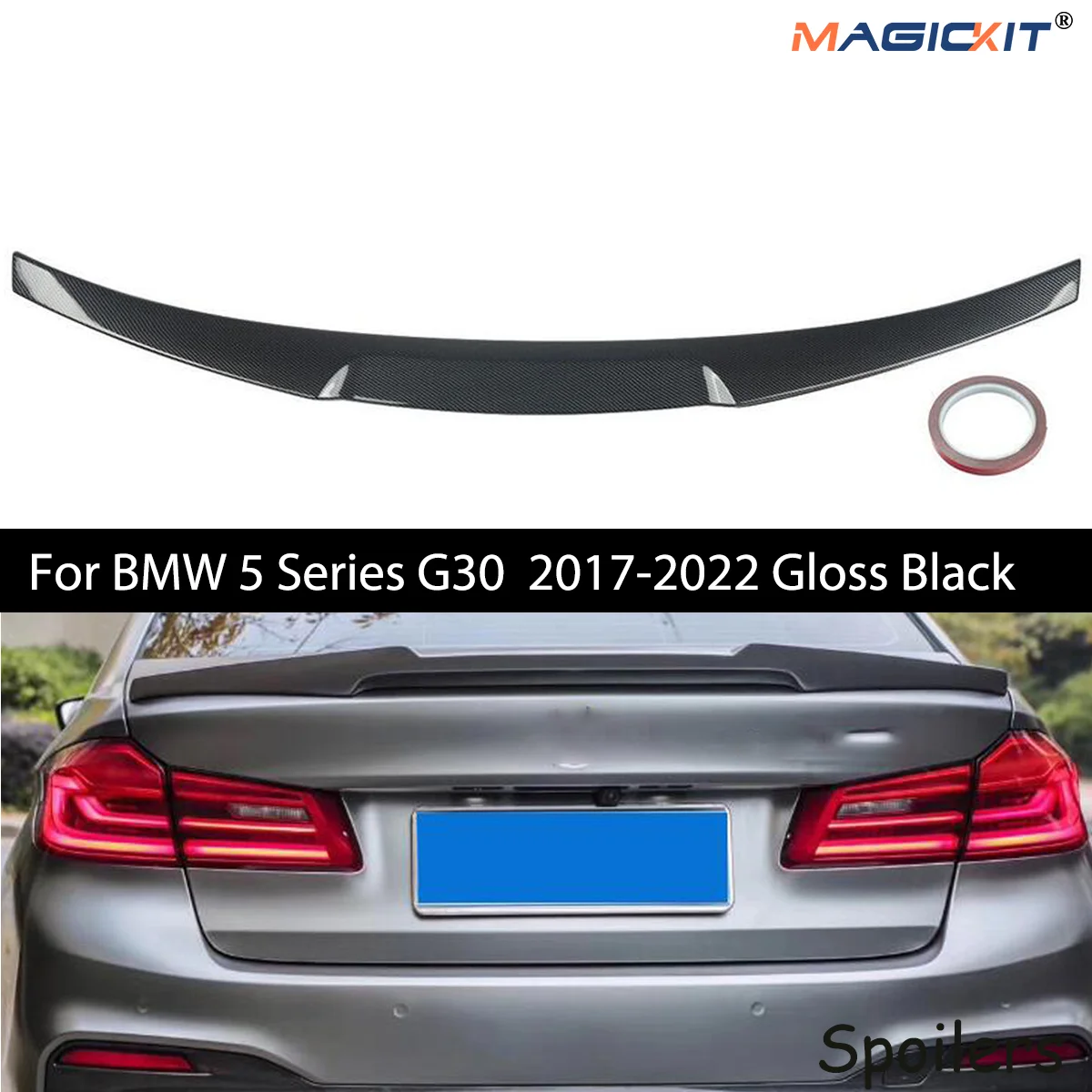 

Стильный автомобильный спойлер M4 для крыла заднего багажника для BMW 5 серии G30 седан 2017-2020 M5 F90 2014-2020 аксессуары для кузова автомобиля
