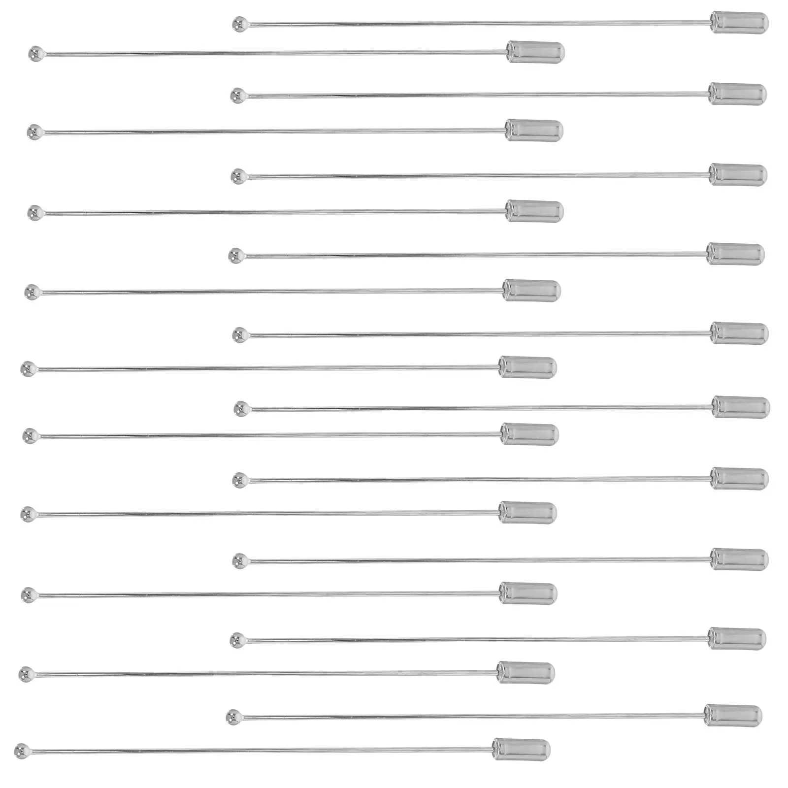 20Pcs DIY 금속 부토니에르 핀 의류 스웨터 모자 옷깃용 구리 합금 스틱 핀 세련된 경량 부토니에르 핀