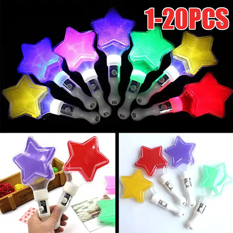 Illuminated Star and Heart Glow Wands for Events and Crowd Engagement