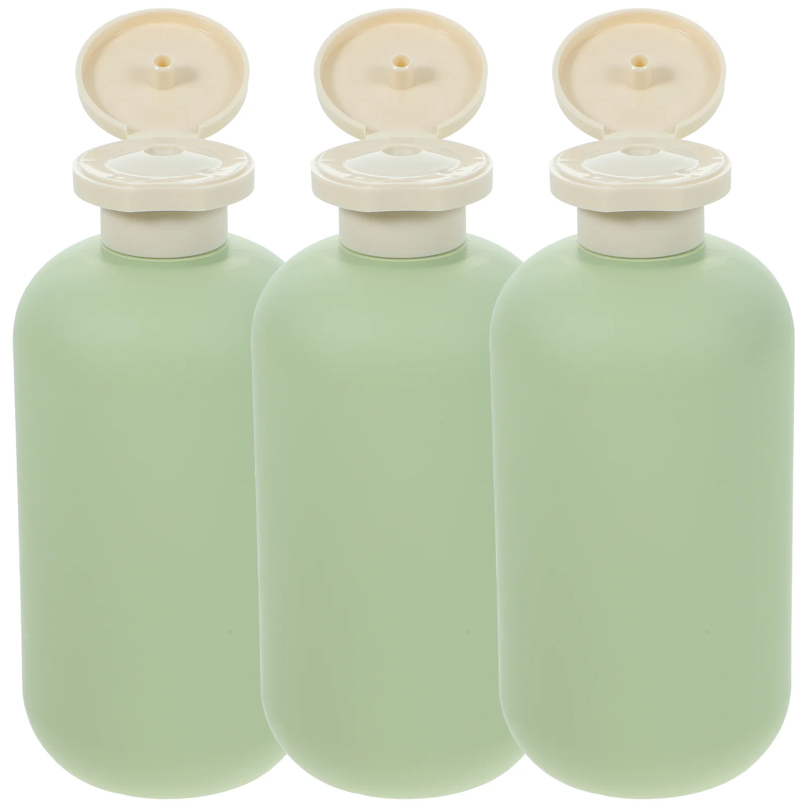 

Travel Bottles Flip Cap Plastic Empty Shampoo Conditioner Toiletry Container Lotion