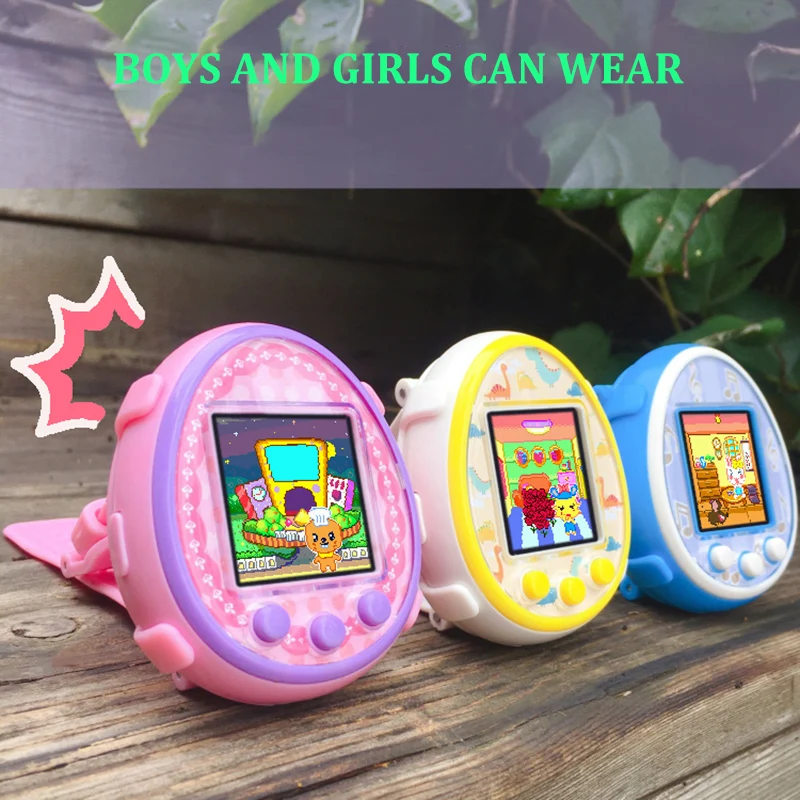 Newest Virtual Cyber Pet Original 90s Electronic Pet Color Kid Puzzle Toy Digital HD Screen E-Pet Fencing System Interactive Toy 3