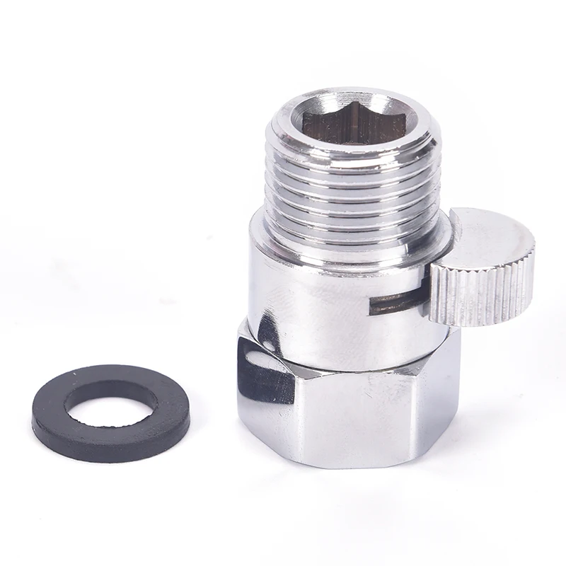 Full Brass G1/2" Flow Quick Control Shut-OFF Valve Shower Head Hand Water Saver