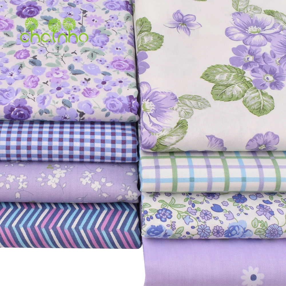 Chainho,Printed Twill Weave Cotton Fabric,DIY Quilting Sewing Material,Handmade Textile,Patchwork Cloth,Cartoon Series,25C14