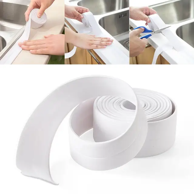 Vízálló Penészálló Szalag Konyha Ízületi Tömítő Fürdőszoba Wc -Rés Fali Kukorica - Image 2