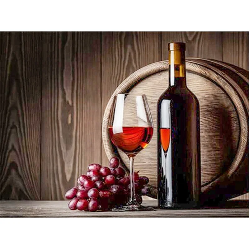 thumbnail image 1 of Nueva colección 2024 de kits de arte en mosaico de la serie de copas de vino tinto con bordado de diamantes 5D, pinturas colgantes de paisajes, regalo de punto de cruz, 1 of 5