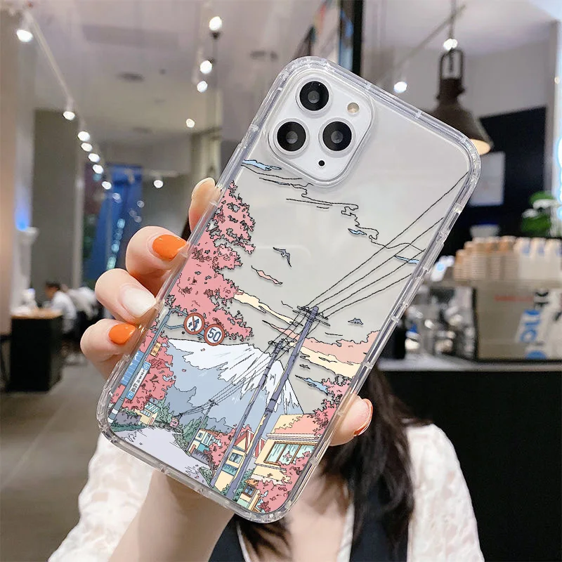 Anime Scenery iPhone Case - Vibrant Design Protective Cover