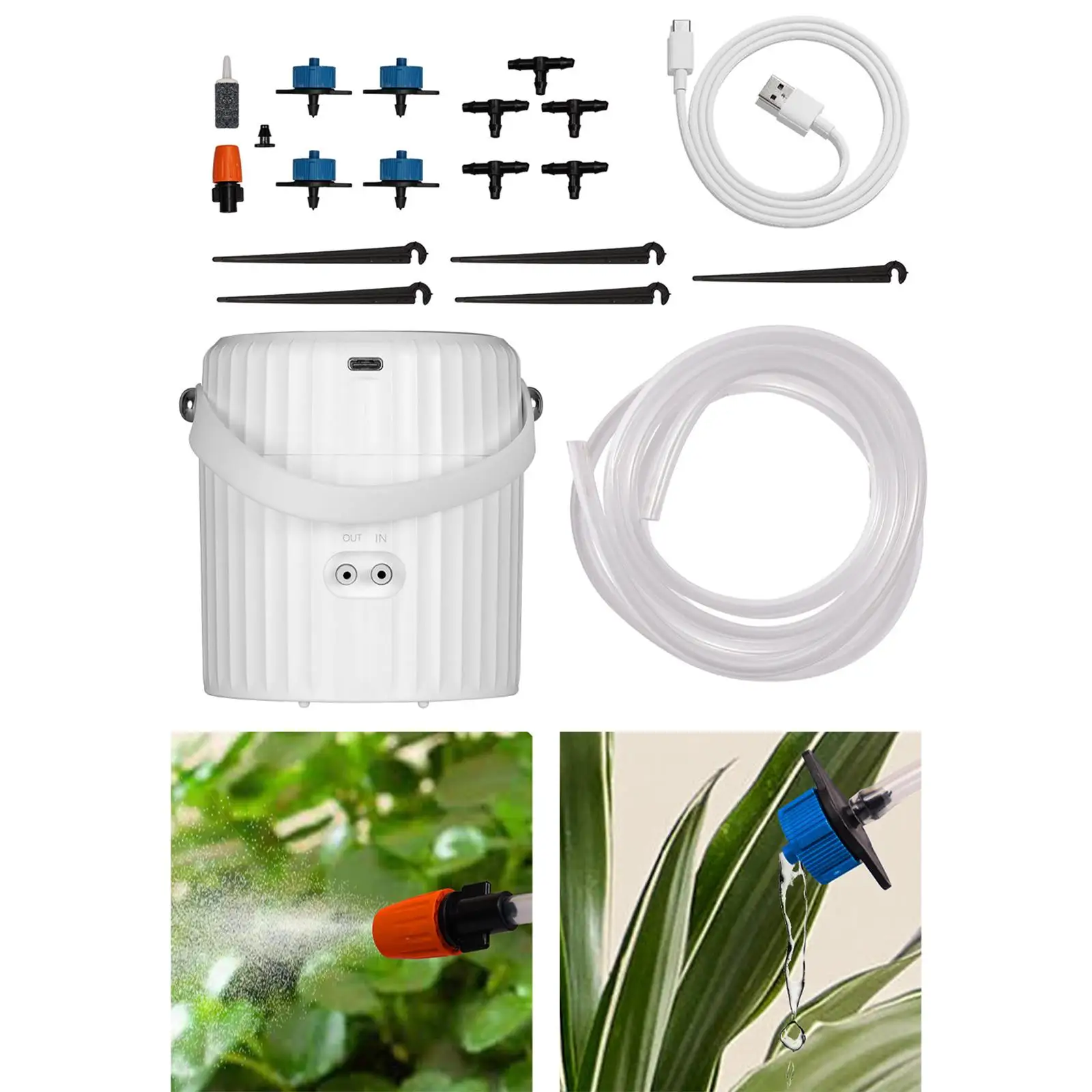 

Automatic Drip Irrigation Set App Control Patio Misting Plant Watering System Indoor Houseplants Support for Lawns Yard Indoor