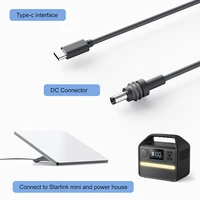 1/2/5/10M Power Cable For Starlink Mini USB-C to DC Cable Outdoor Waterproof Barrel Jack Chargin Type-C Interface Cord 2