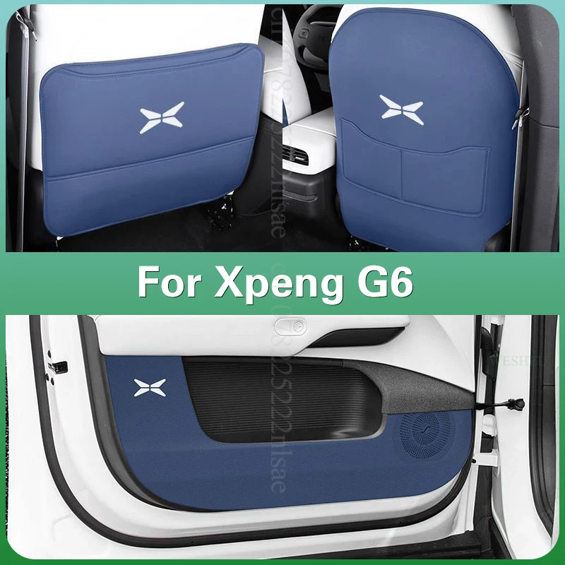 Interior Accessories Seat Kick Pad Rear Backrest Door Kick Pad Protection for Xpeng G6 Car Modification Interior Supplies