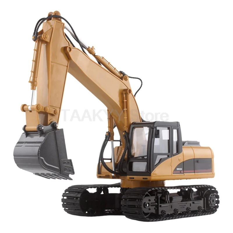 1:14 1594 Alloy Remote Control Excavator 22 Channels Heavy Duty RC Engineering Vehicle Rc Crawler Cars For Children Toys Model 4