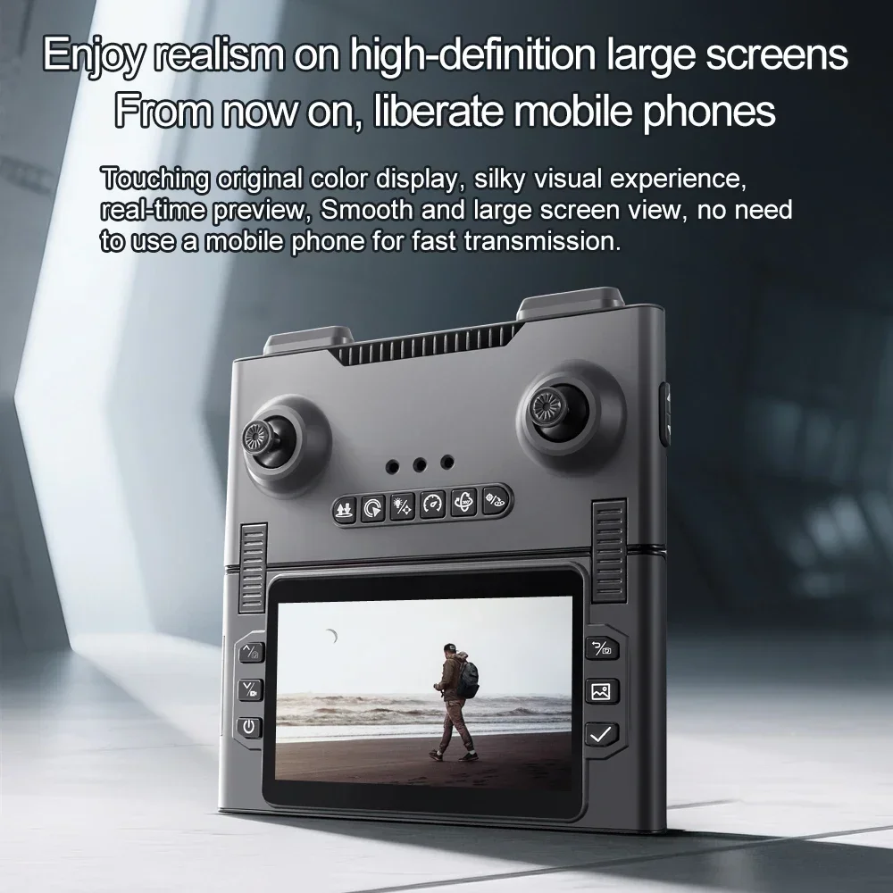 Drone con fotocamera 4K HD, pieghevole, telecomando 2.4G, batteria 3000mAh, 20 min di volo