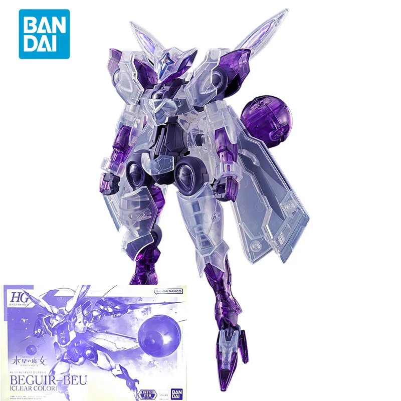 

Bandai Original GUNDAM Anime Model HG 1/144 BEGUIR-BEU CLEAR COLOR Action Figure PB Toys Collectible Model Gifts For Children