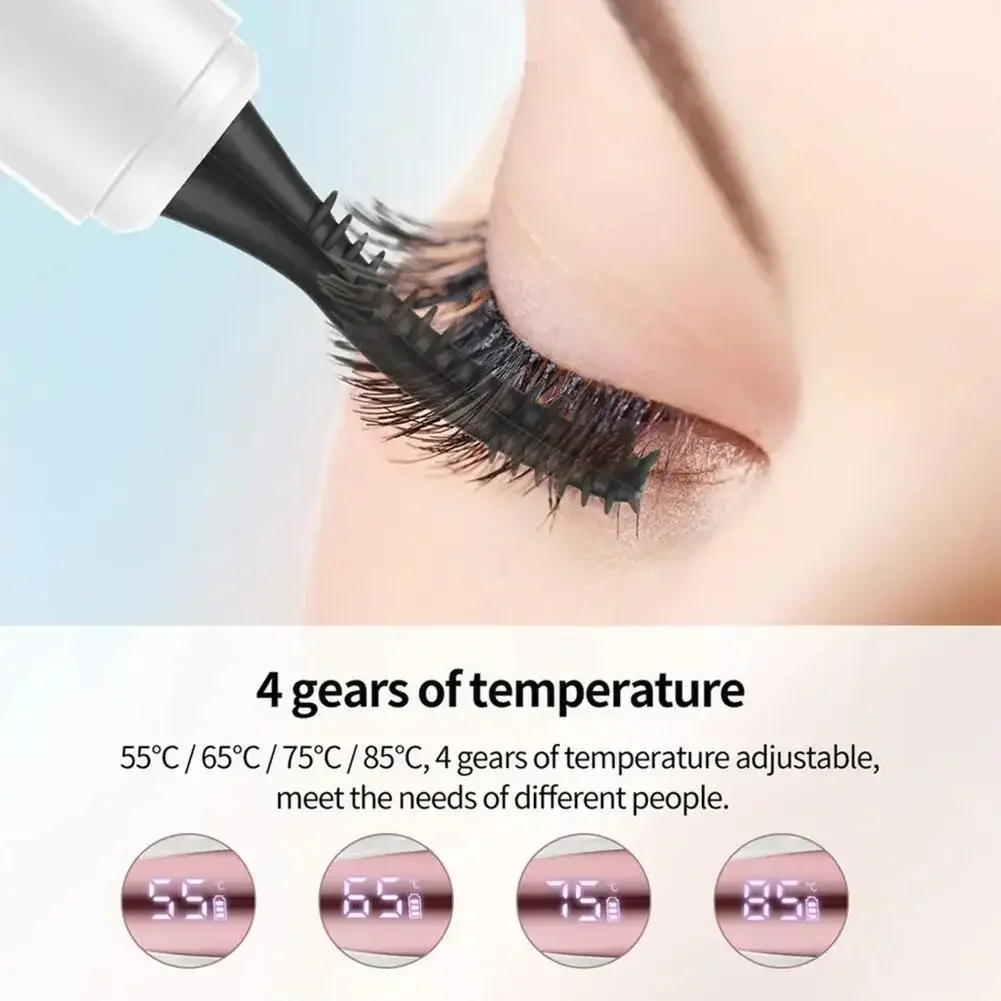 Electric Heated Eyelash Curler Lasting Lash Curler Tool Naturally Intelligent Temperature Control Styling Make Up Eyelashes Curl
