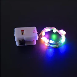 Whimsical LED Fairy String Lights - 3 Modes, Silvery Wire, Battery Operated (Multicolor)