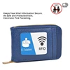 RFID Credit Card Holder Unisex Wallet Bank PU Leather Waterproof Small Wallets with Money Clip Designer Cardholder 4