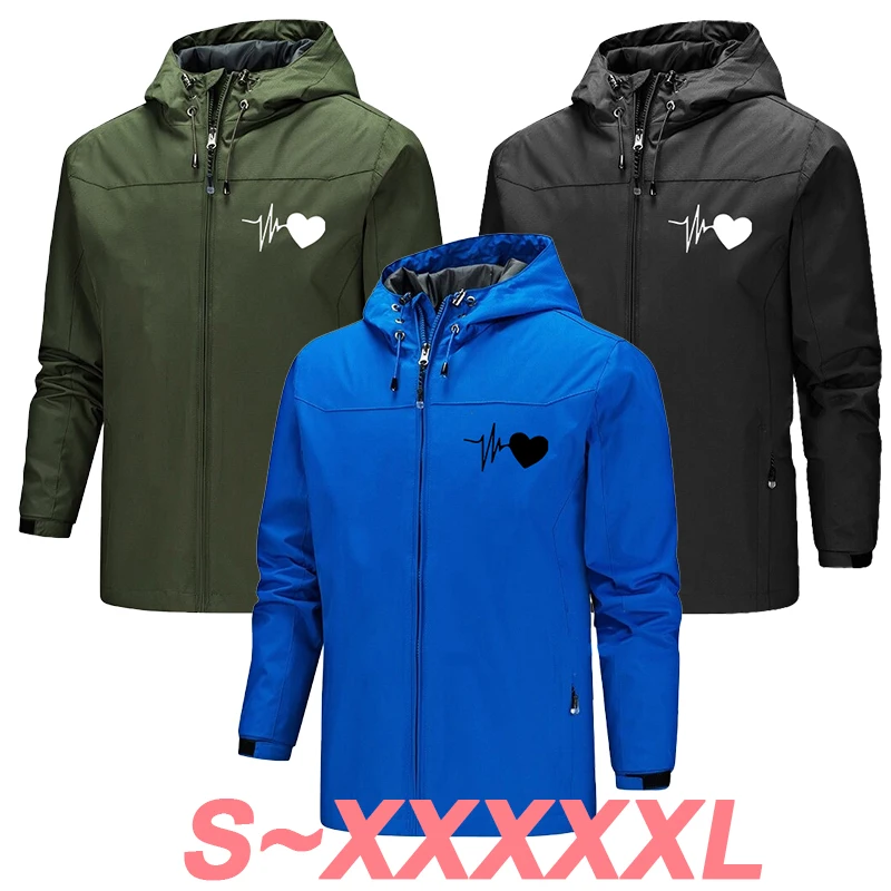 2023 New Jacket Waterproof and Windproof Printed Jacket Men's Outdoor Mountaineering Soft Shell Jacket Outdoor Jacket 3d printed replacement shell kit for razer viper ultimate edition change viper mini se finalmouse s size mouse repair parts