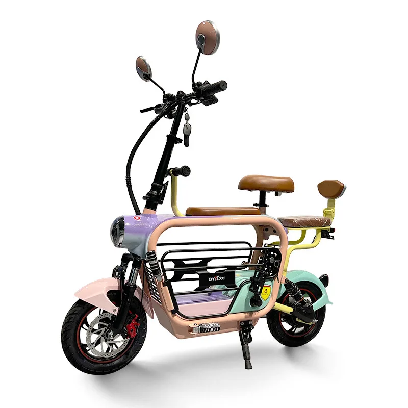 48V15AH Lithium Battery Electric Bike Mini Parent-Child Scooter Pet Electric Bicycle Mother-Child Battery E Bike 전기 자전거