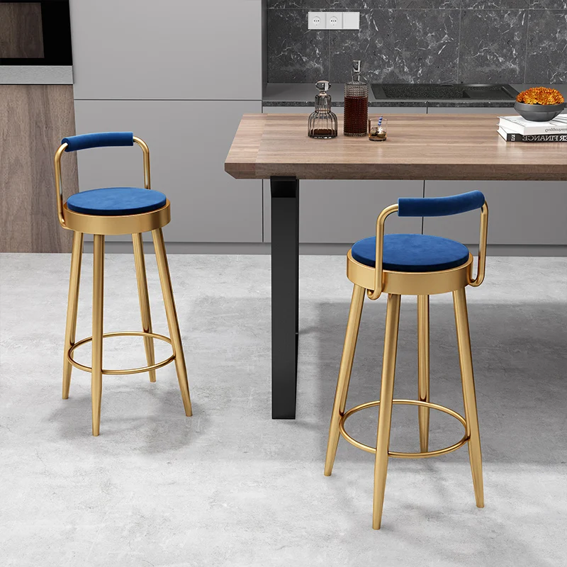 

Barstool Gold Bar Chair High Kitchen Library Barber Height Bar Stool Office Waiting Taburetes Altos Cocina Restaurant Furniture