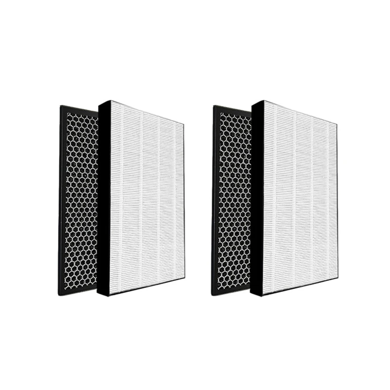 

2X FY1413/40 Active Carbon & FY1410/40 Hepa Replacement Filter For Air Purifier Serie,Replace AC1214/1215/1217