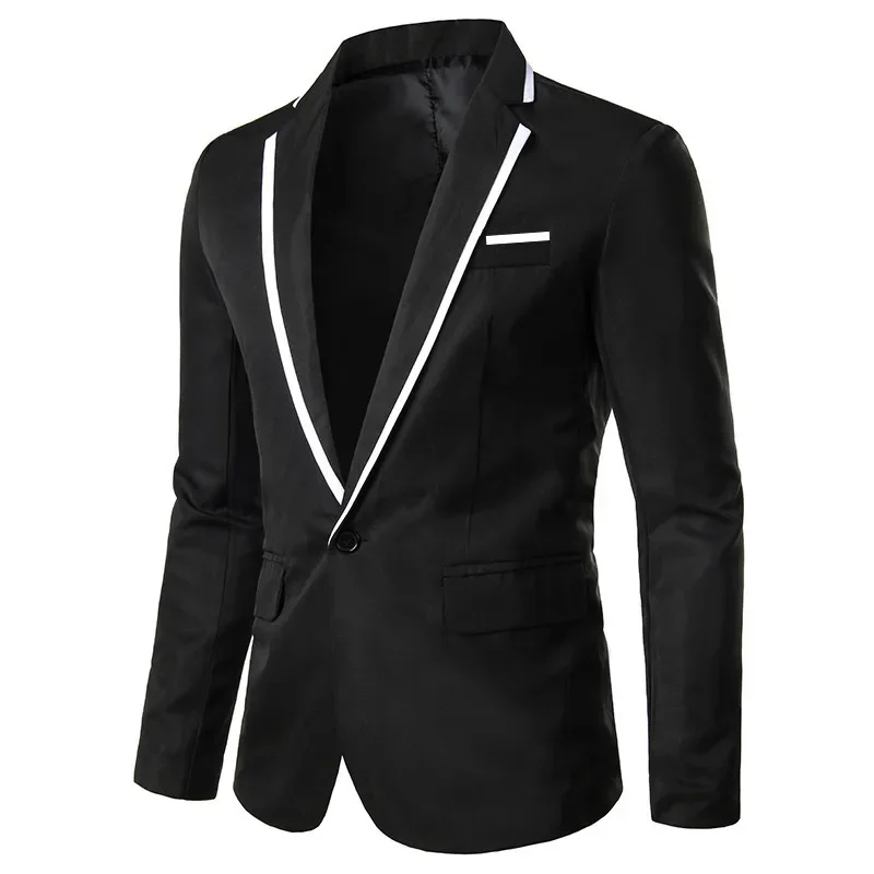 

Man Party Dresses Leather Dress Coats Suits Blazer Clothing Men's Solid Color Suit Coat Mens Blazers