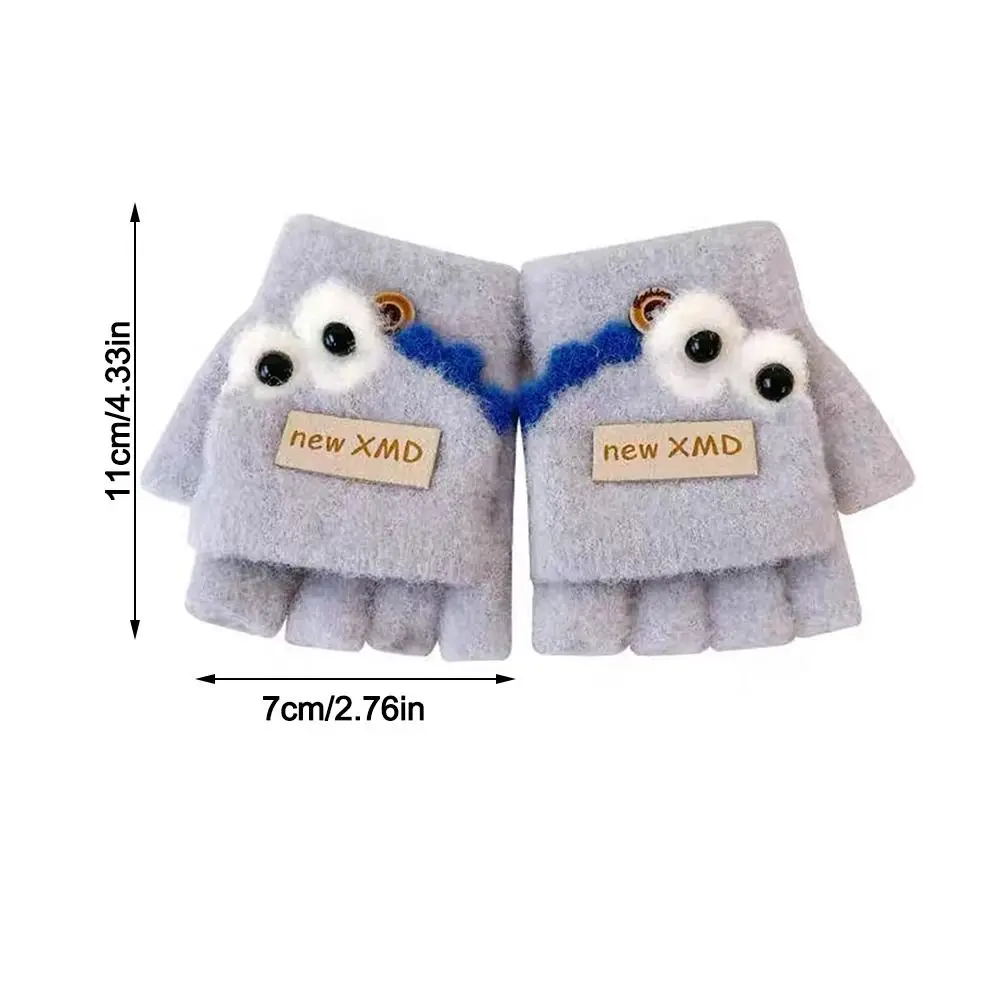 Cartoon Autumn Winter Gloves Cold Proof Windproof Kids Knitted Gloves Hand Warmer Thickened