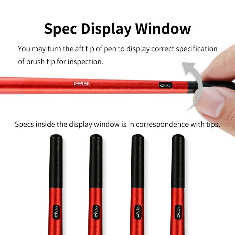 Model Tool Metal Pointed Painting Brush Pen Brush Holder Replace Tips DSPIAE AT-FB Series Hobby DIY Accessories model tools