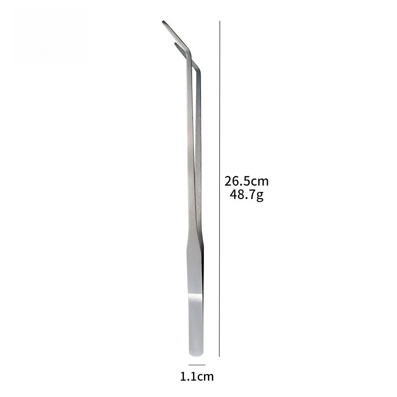 Curved tweezers