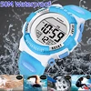 Synoke Kids Digital Watches Colorful Light PU Strap 50M Waterproof Led Sport's Children Wristwatch Boy Girl Alarm Clock 5