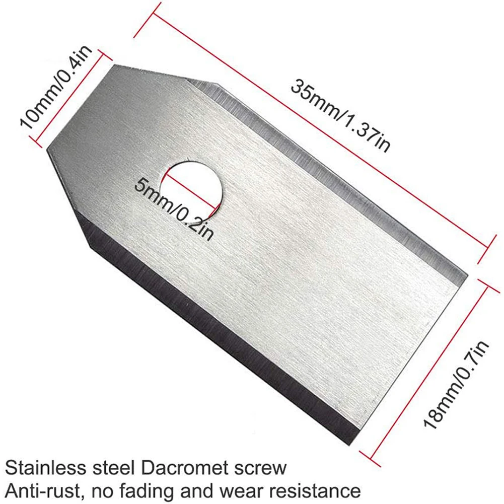 30PCS Lawn Mower Cutting Blades Set Stainless Steel Mower Blade Set 0.7 MM Sharp for Husqvarna Automower/Gardena Lawnmower