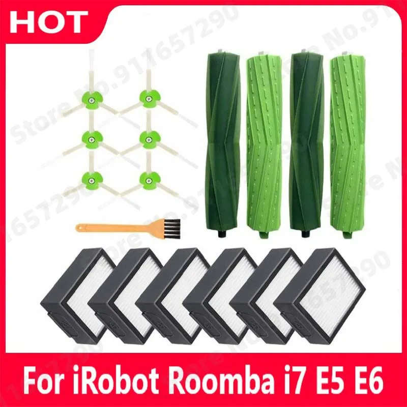 Pièces d'aspirateur - Convient pour iRobot Roomba i7, E5, E6, E7 - Kit de  brosse 