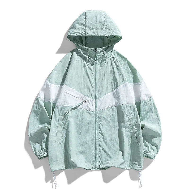Summer Ultra-Light Skin Coats Men Multi-Pockets Sun Protection UV Proof Jackets 4XL Plus Size Hooded Windbreaker Men Clothing, view 3