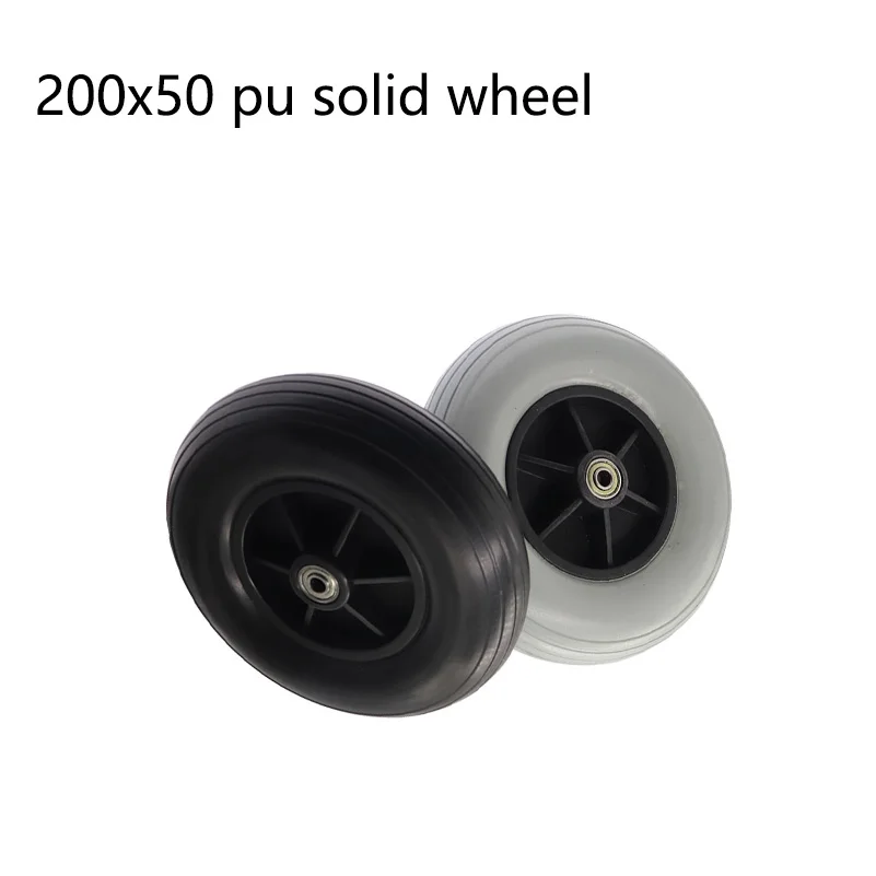 

for 200x50 Solid Wheel Tire 8x2 Inch Thickening Wheel Tyre 200*50 PU Wheel Front Wheel for Wheelchair Parts