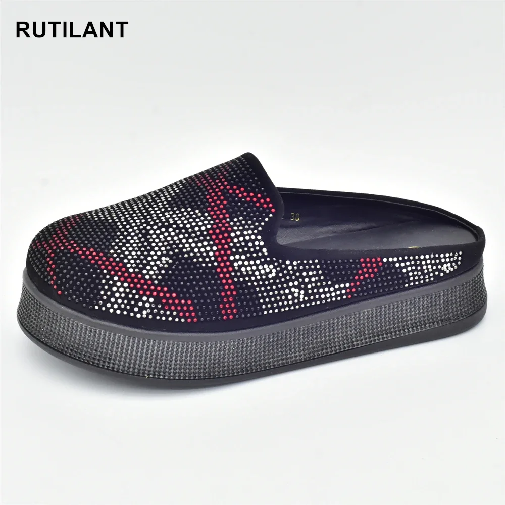 

Туфли женские прогулочные на платформе, повседневные полузакрытые, на танкетке, модная Уличная обувь, весна-осень