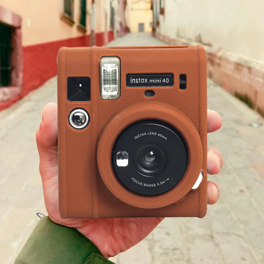 Nice Silicone Case for Fujifilm Instax Mini 40 Instant Film Camera Body Bag Scratchproof Anti-skid Camera Protective Cover Skin