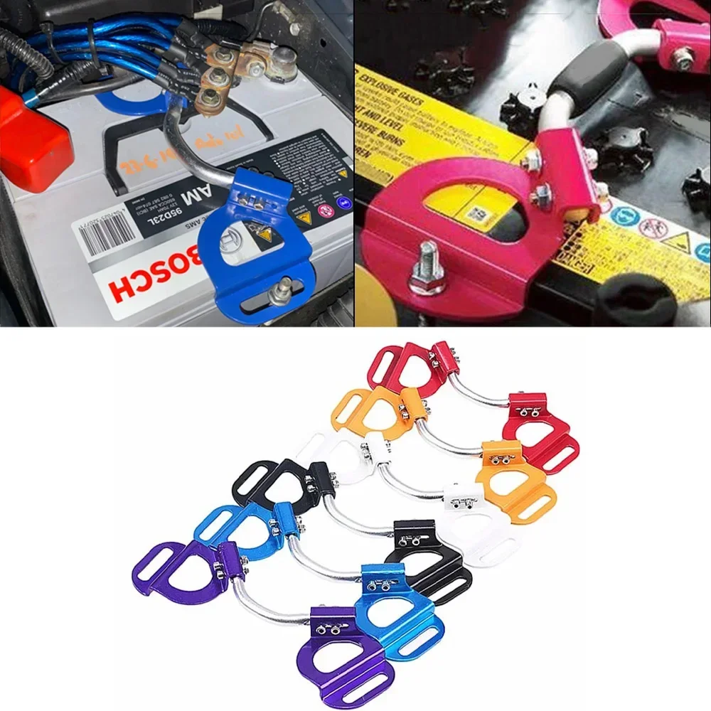 Car Adjustable Battery Holder Fasten Bracket Universal Iron Battery Tie Down Brace Fasten Bracket For Honda Civic Ek 2002-2005