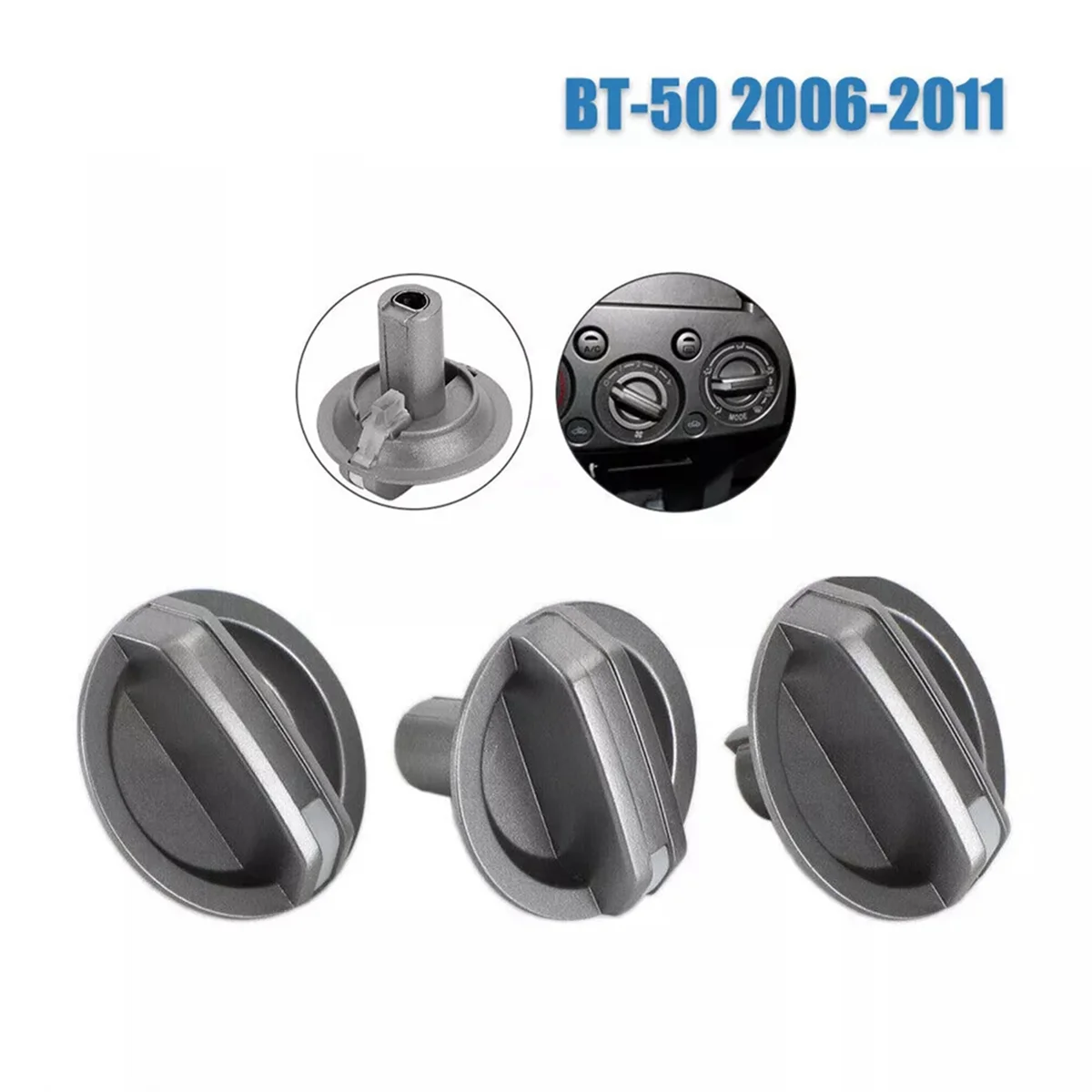 1Set Heater & A/C Fan Speed Control Knob Switch Fit for Ford Ranger PJ PK Mazda BT-50 UR56-61-195C