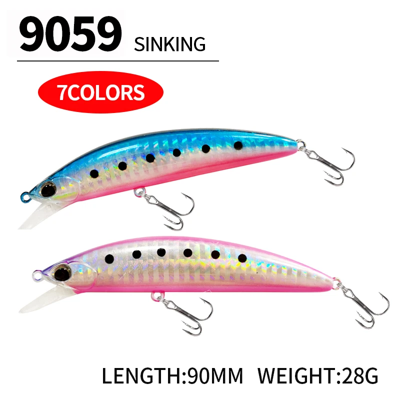 Quality 90mm 28g Wobblers Crankbaits Sinking Minnow Fishing Lure Artificial  Bait Saltwater Hard Bait Pike Bass Fishing Tackle - AliExpress