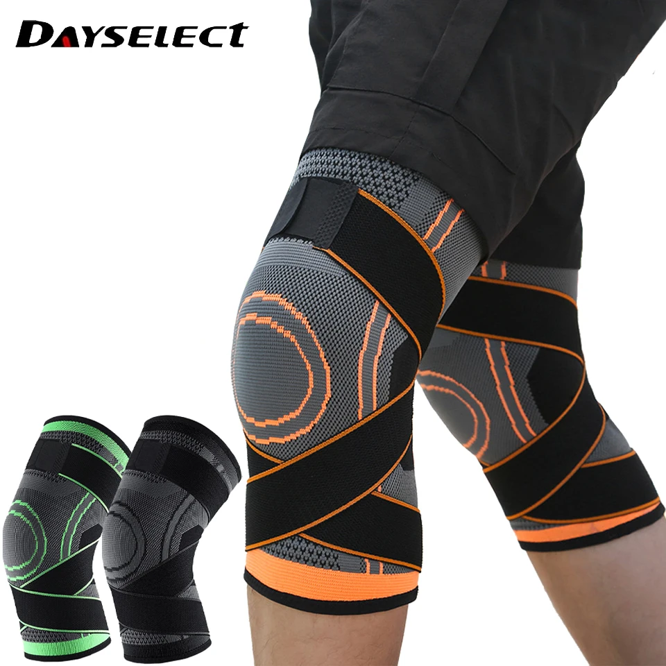 

1Pcs Sports Fitness Knee Pads Support Bandage Braces Elastic Nylon Sport Compression Sleeve for Basketball Volleyball Cycling