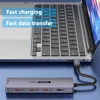 10Gbps USB3.2 Gen2 HUB USB C Splitter 3.2 Hub 10Gb High Speed for Laptop Macbook-Air MacBook Pro M4 M3 M2 Usb Extension Hub 3