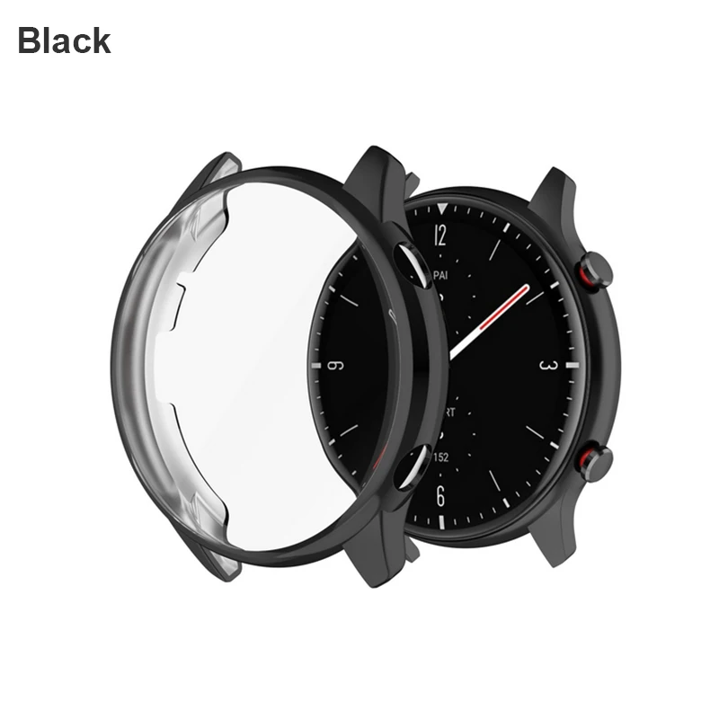 Premium Amazfit GTR Case Protector with Screen Film - Durable TPU Shell Protection Cover Accessories