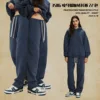 Straight-lined, Cashmere, solid color sweatpants 5