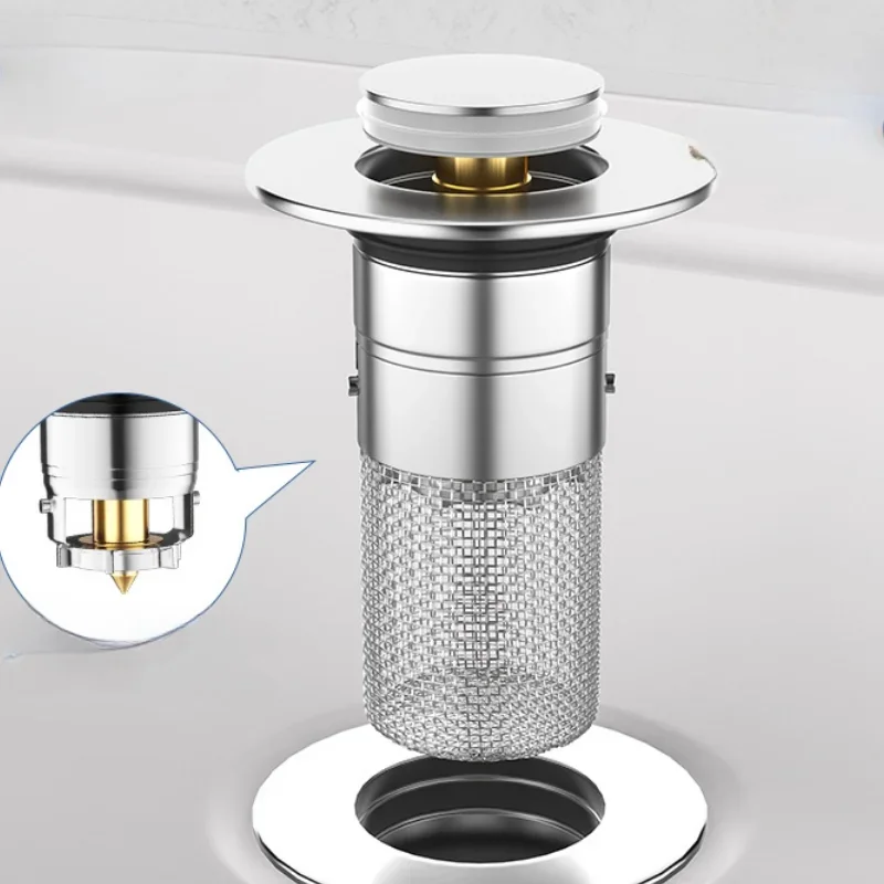 Wash Basin Filter Screen Anti-blocking Leakage Plug Sink Filter